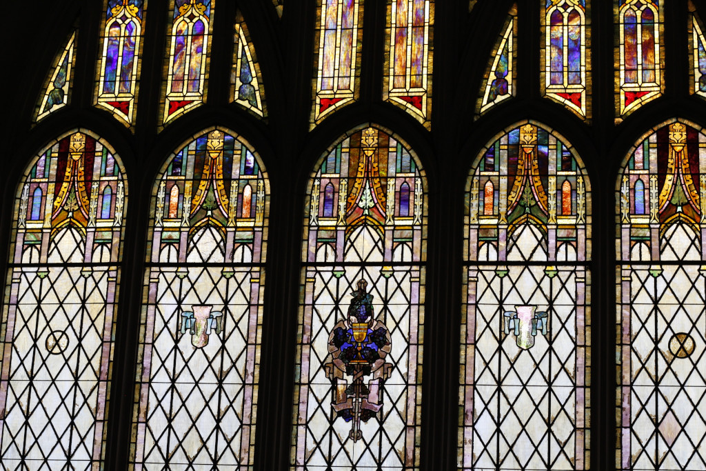 Mulberry Community Church stained glass windows